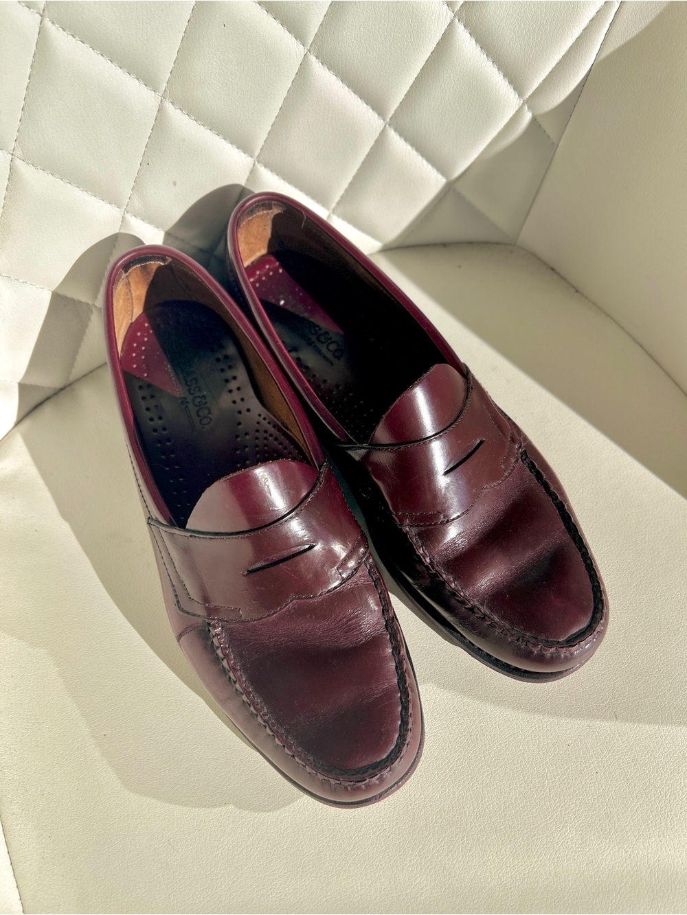 G.H. Bass & Co. Men’s Penny Loafers in Ox Blood Leather
